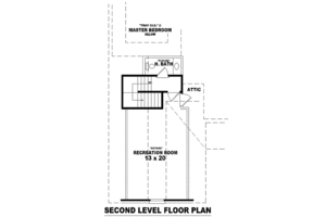 Floor Plan - Other Floor for European House Plan #81-1064 - 3 bed, 2 bath
