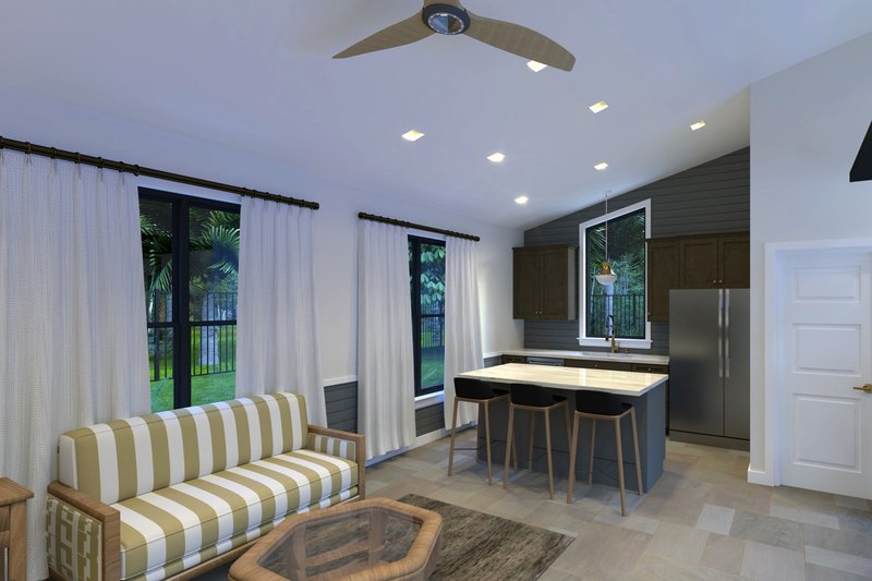 Home Plan - Interior - Kitchen 1 for Modern House Plan #1111-32, 1 bath