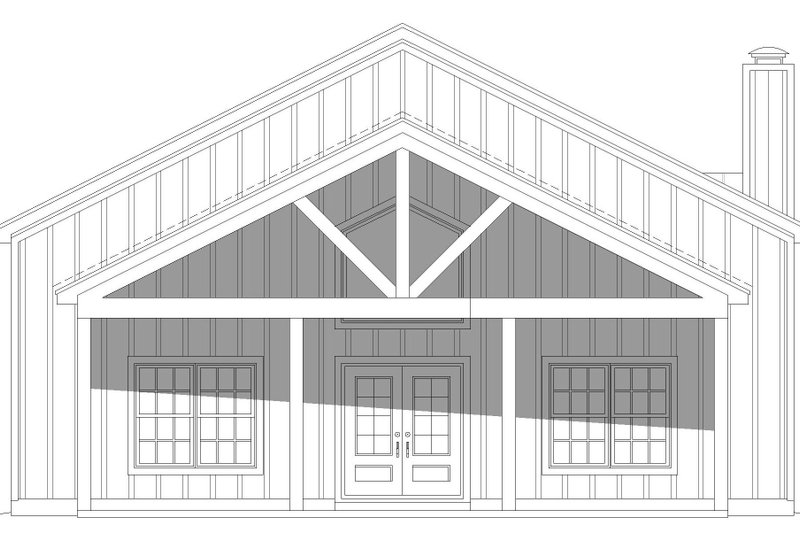 Architectural House Design - Exterior - Front Elevation 3 for Craftsman House Plan #932-546 - 4 bed, 3 bath