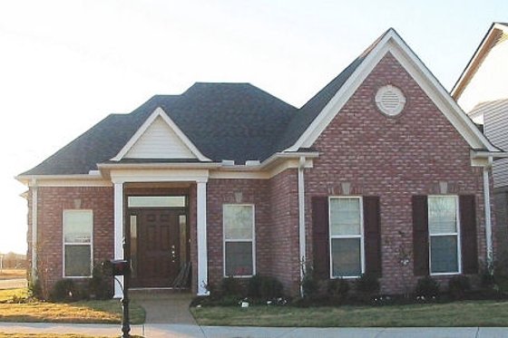 Exterior - Front Elevation for Traditional House Plan #81-13707 - 2 bed, 3 bath