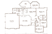 Colonial Style House Plan - 3 Beds 2.5 Baths 2100 Sq/Ft Plan #421-119 