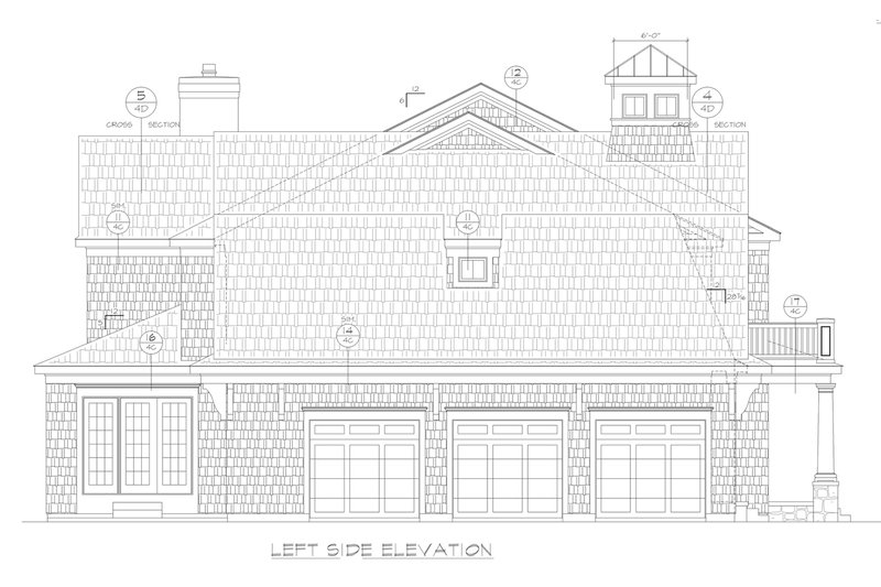 Home Plan - Exterior - Other Elevation for Classical House Plan #20-2385 - 5 bed, 5.5 bath