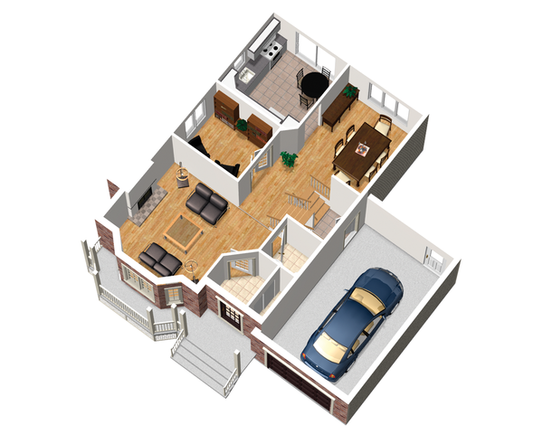 Country Floor Plan - Main Floor Plan #25-4705