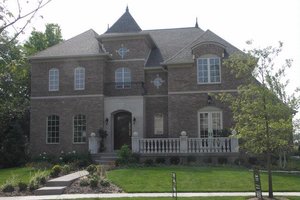 European Exterior - Front Elevation Plan #458-17