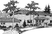 Bungalow Style House Plan - 3 Beds 3 Baths 2666 Sq/Ft Plan #60-360 