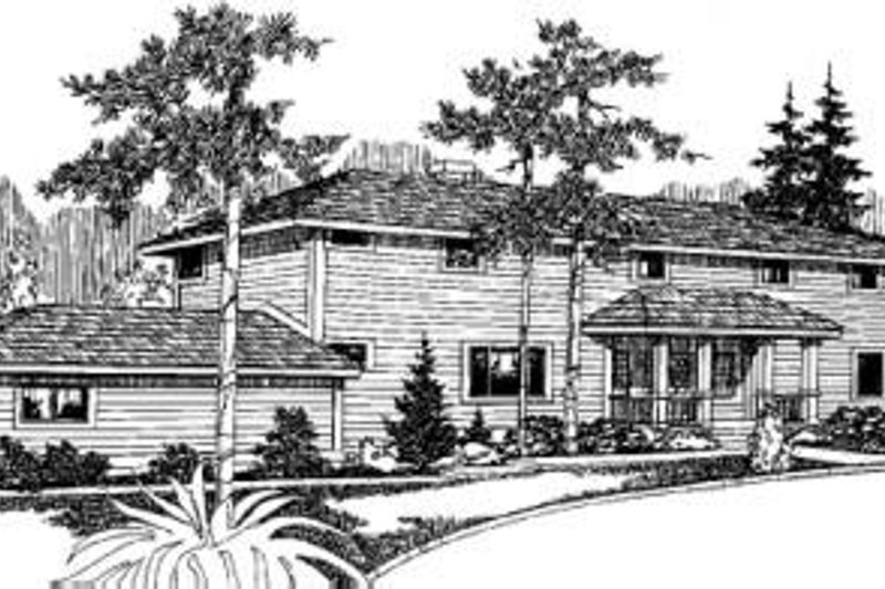 Bungalow Style House Plan - 3 Beds 3 Baths 2666 Sq/Ft Plan #60-360
