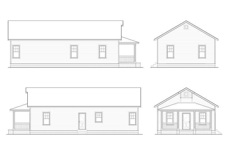 Dream House Plan - Exterior - Other Elevation for Craftsman House Plan #936-24 - 3 bed, 2 bath