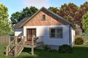 Cottage Style House Plan - 3 Beds 2 Baths 1080 Sq/Ft Plan #79-132 Exterior 