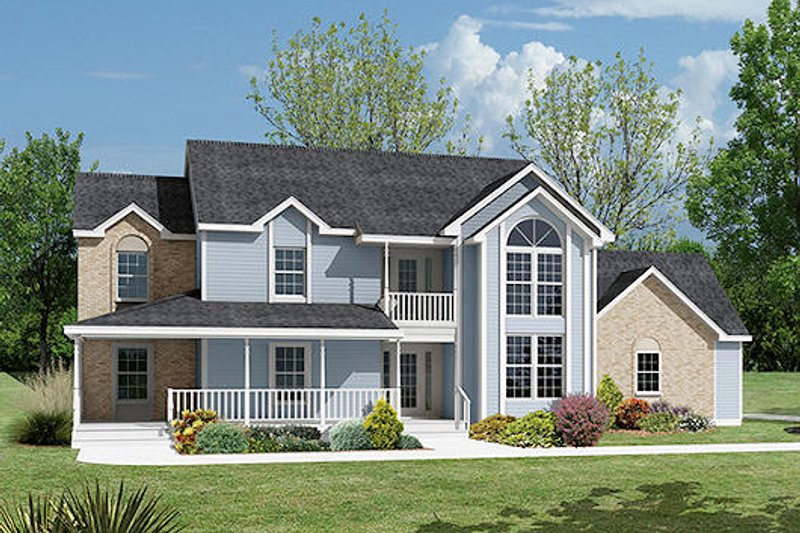 Dream House Plan - Southern Exterior - Front Elevation Plan #57-236