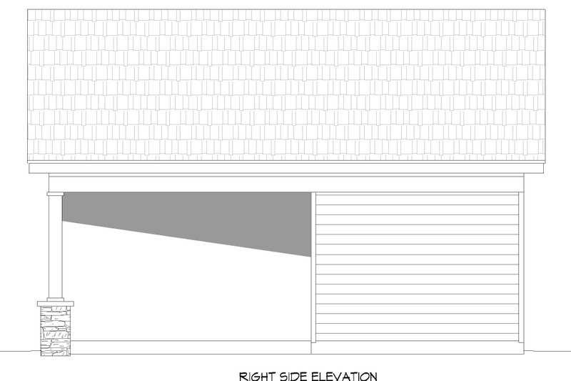 Architectural House Design - Exterior - Other Elevation for Country House Plan #932-354, 0.5 bath
