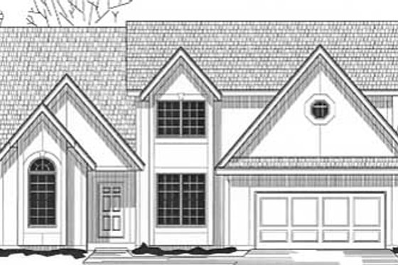 Exterior - Front Elevation for Traditional House Plan #67-531 - 4 bed, 3.5 bath