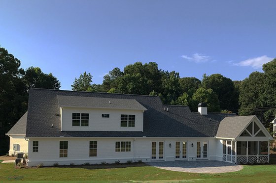 Exterior - Rear Elevation for Traditional House Plan #437-83 - 4 bed, 3.5 bath