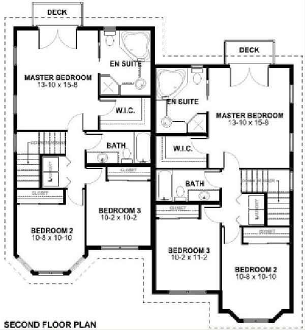 Architectural House Design - Victorian Floor Plan - Upper Floor Plan #126-168