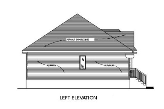 Exterior - Other Elevation for Traditional House Plan #138-319 - 2 bed, 1 bath