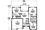 Traditional Style House Plan - 2 Beds 1 Baths 1608 Sq/Ft Plan #25-4539 