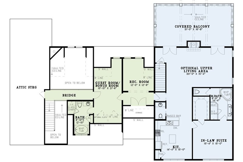 House Plan Design - Floor Plan - Upper Floor for Craftsman House Plan #17-3429 - 4 bed, 5.5 bath