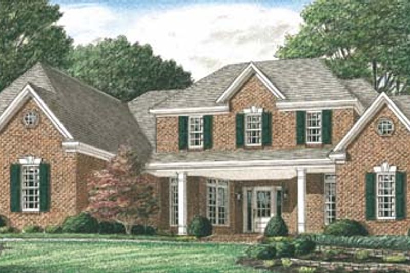 Traditional Style House Plan - 3 Beds 2.5 Baths 2832 Sq/Ft Plan #34-147