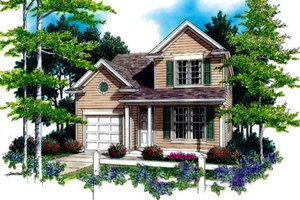 Traditional Exterior - Front Elevation Plan #48-315