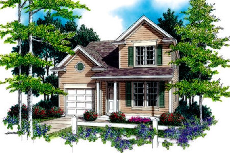 Architectural House Design - Traditional Exterior - Front Elevation Plan #48-315