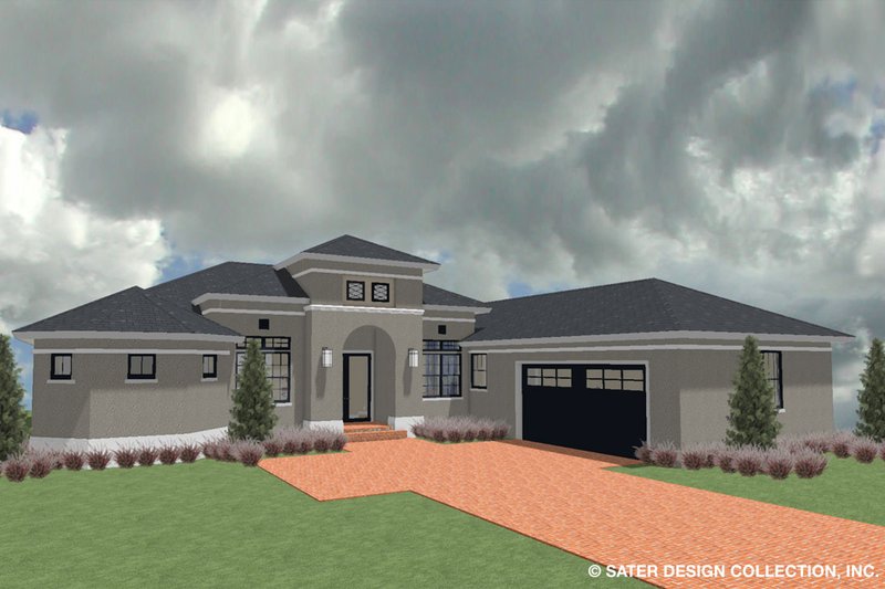 House Plan Design - Exterior - Front Elevation 5 for Ranch House Plan #930-487 - 3 bed, 3.5 bath