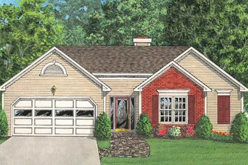 Dream House Plan - Traditional Exterior - Front Elevation Plan #56-108