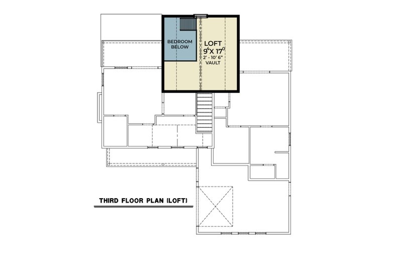 Architectural House Design - Floor Plan - Other Floor for Contemporary House Plan #1070-244 - 3 bed, 2.5 bath