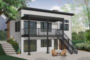 Contemporary Style House Plan - 4 Beds 1 Baths 2128 Sq/Ft Plan #23-2315 