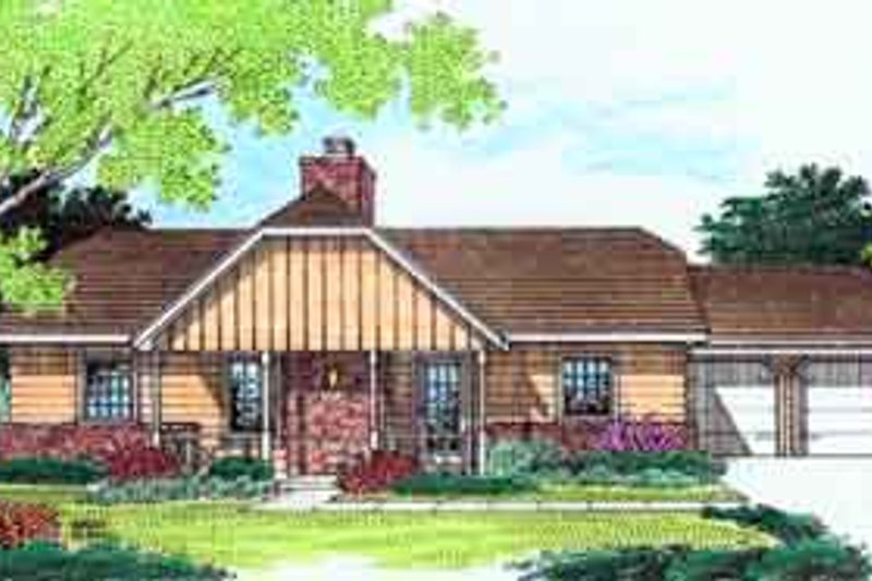 Dream House Plan - Traditional Exterior - Front Elevation Plan #45-228