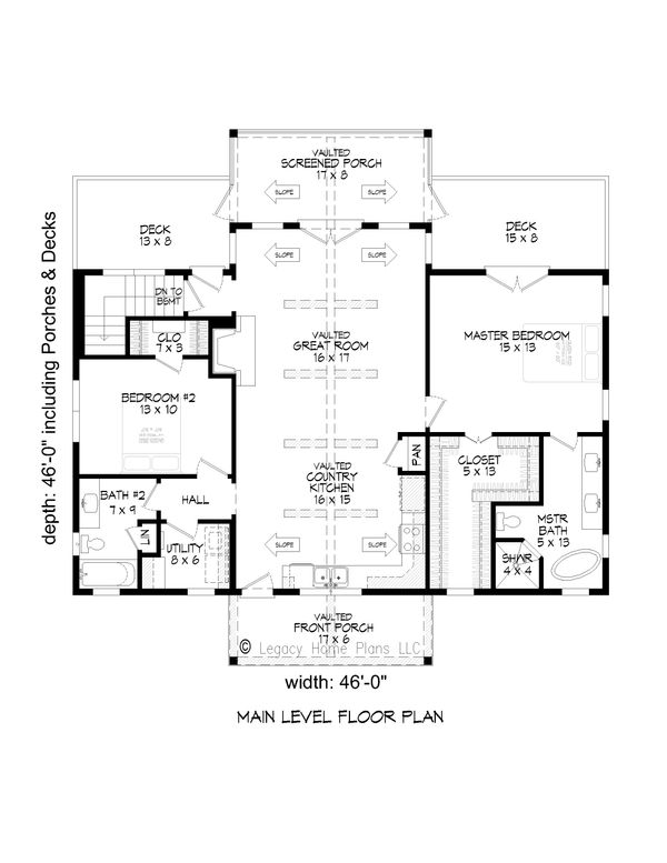 Home Plan - Country Floor Plan - Main Floor Plan #932-55