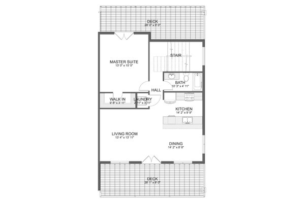 House Blueprint - Barndominium Floor Plan - Upper Floor Plan #1060-371