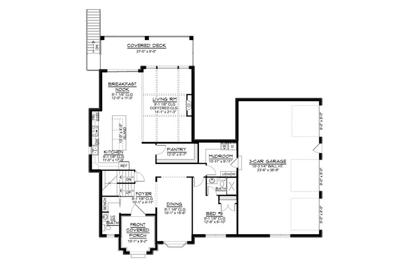 Architectural House Design - Floor Plan - Main Floor for Traditional House Plan #1064-502 - 7 bed, 4.5 bath