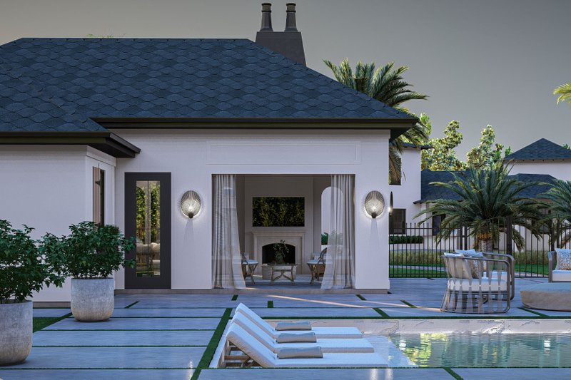 Home Plan - Exterior - Rear Elevation for Modern House Plan #455-477, 1 bath