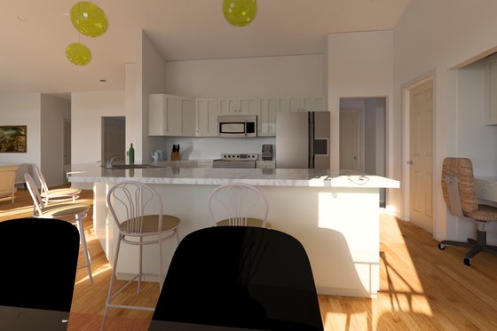 Interior - Kitchen 2 for Traditional House Plan #126-237 - 2 bed, 2 bath