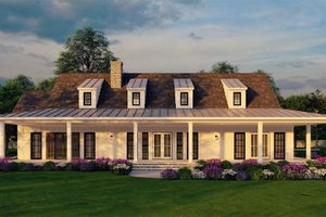 Exterior - Front Elevation 3 for Farmhouse House Plan #54-454 - 3 bed, 3.5 bath