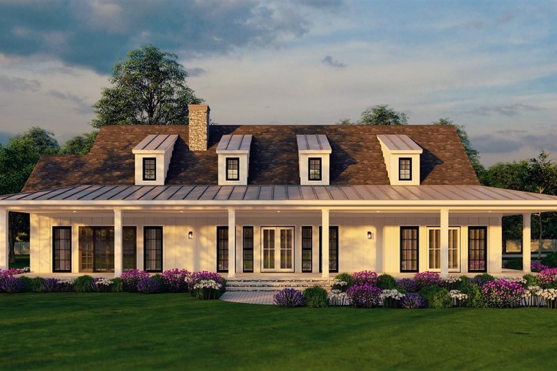 House Plan Design - Exterior - Front Elevation 3 for Farmhouse House Plan #54-454 - 3 bed, 3.5 bath