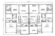 Traditional Style House Plan - 3 Beds 2 Baths 4468 Sq/Ft Plan #17-2029 