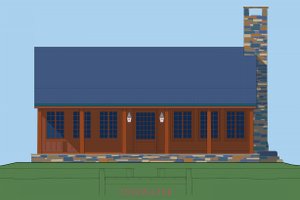 Front View - 1300 square foot Country home