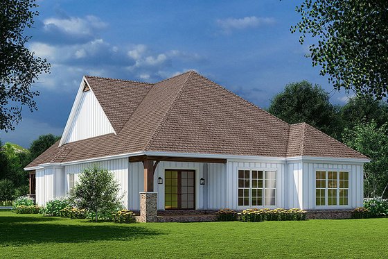 Exterior - Rear Elevation for Barndominium House Plan #923-250 - 3 bed, 2 bath