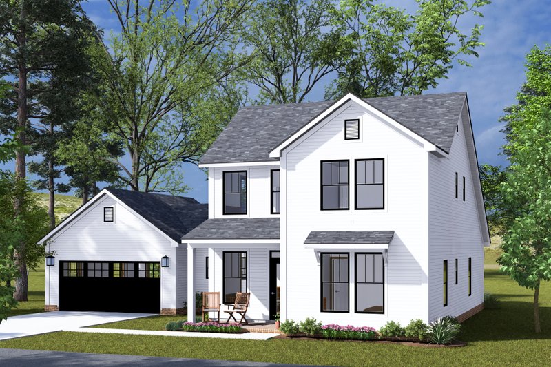 House Design - Exterior - Other Elevation for Farmhouse House Plan #513-2306 - 3 bed, 3.5 bath
