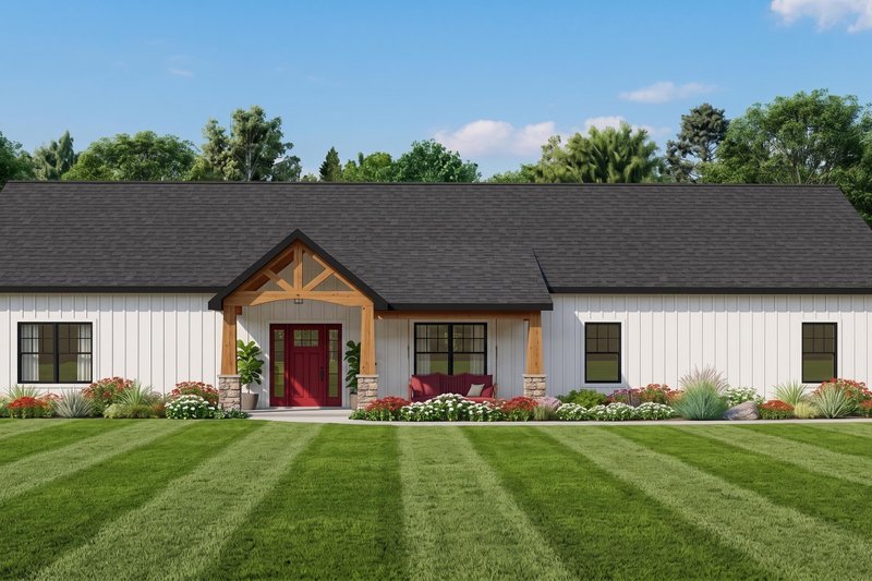 Architectural House Design - Exterior - Front Elevation 3 for Craftsman House Plan #1064-481 - 3 bed, 2.5 bath