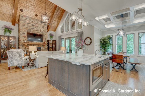 Interior - Family Room for European House Plan #929-1056 - 4 bed, 3 bath