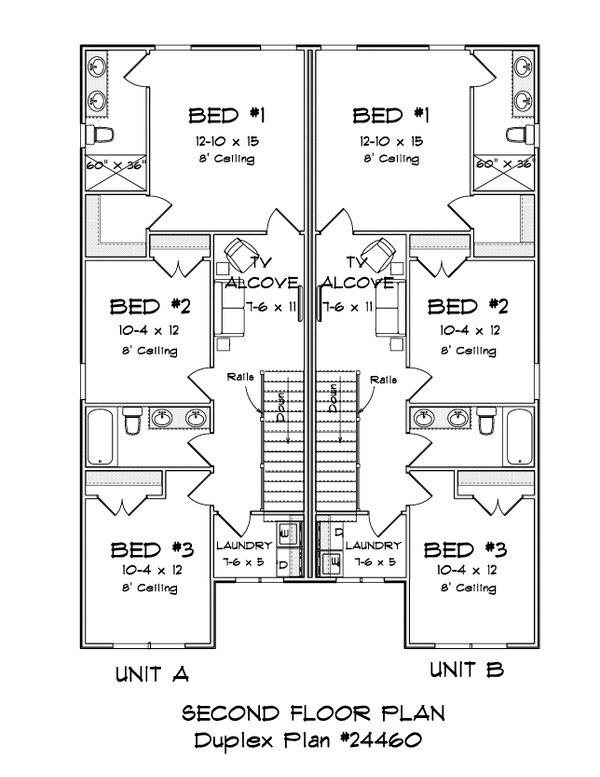 House Blueprint - Cottage Floor Plan - Upper Floor Plan #513-2253