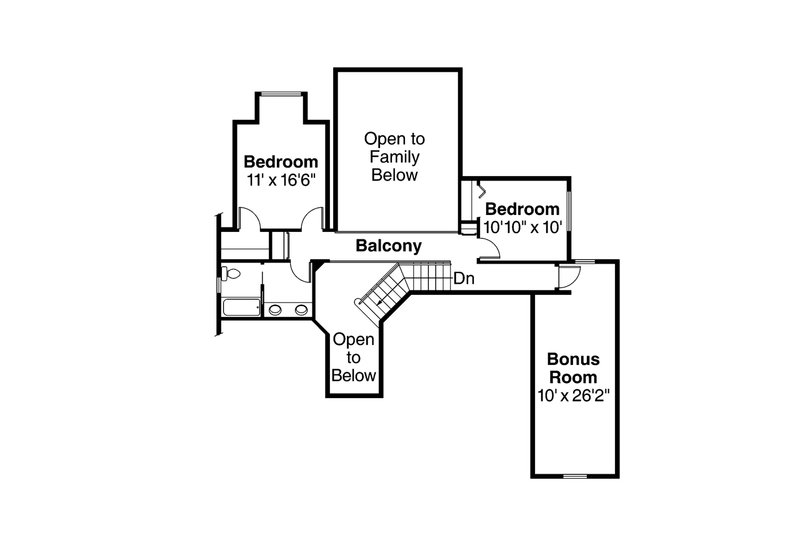 Home Plan - Floor Plan - Upper Floor for Traditional House Plan #124-733 - 3 bed, 2.5 bath