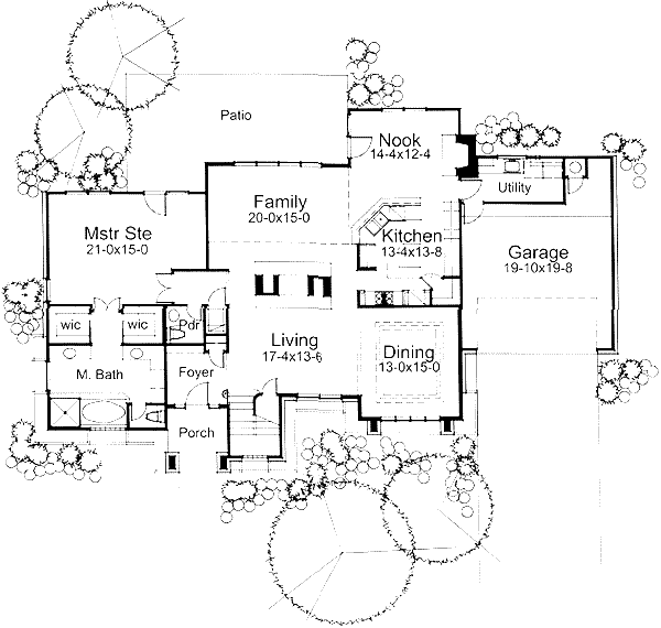Architectural House Design - Prairie Floor Plan - Main Floor Plan #120-117