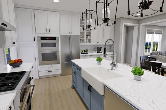 Interior - Kitchen 6 for Farmhouse House Plan #51-1277 - 4 bed, 4.5 bath