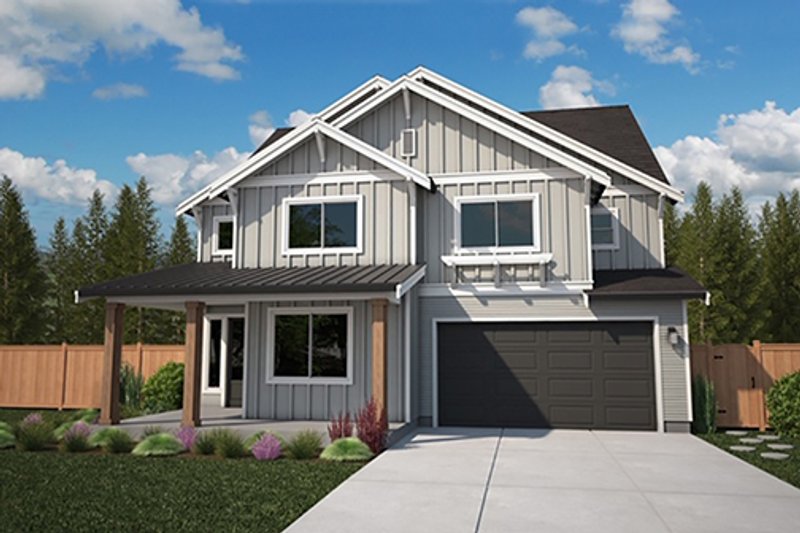 House Design - Farmhouse Exterior - Front Elevation Plan #569-58
