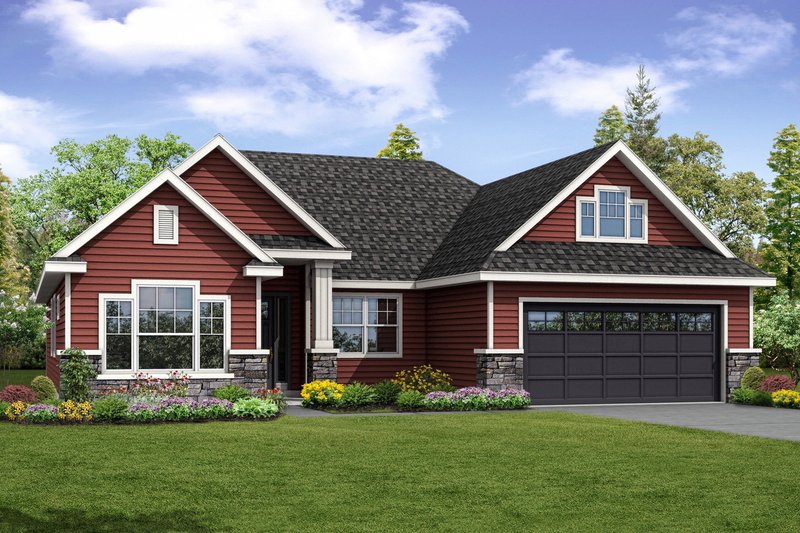 Dream House Plan - Country Exterior - Front Elevation Plan #124-1034