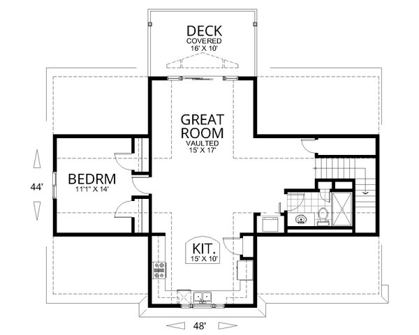 Barndominium Floor Plan - Upper Floor Plan #112-177