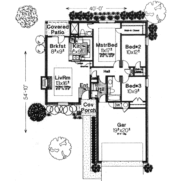 Traditional Floor Plan - Main Floor Plan #310-884
