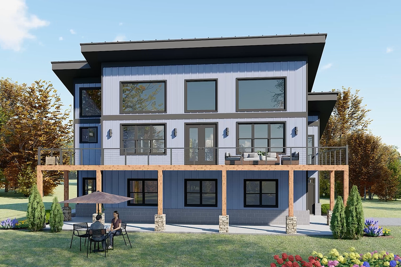 House Design - Exterior - Other Elevation for Contemporary House Plan #932-1129 - 3 bed, 3 bath